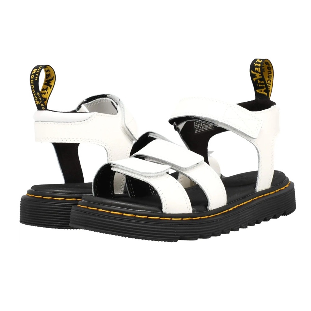 Dr. Martens Klaire Strappy Junior Sandals White Size 3 UK/5 US L